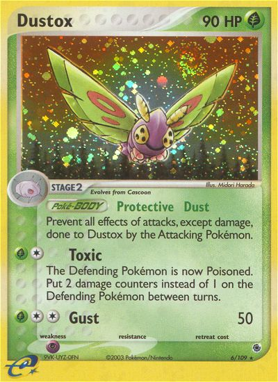 EX Ruby&Sapphire Holo Dustox #6/109